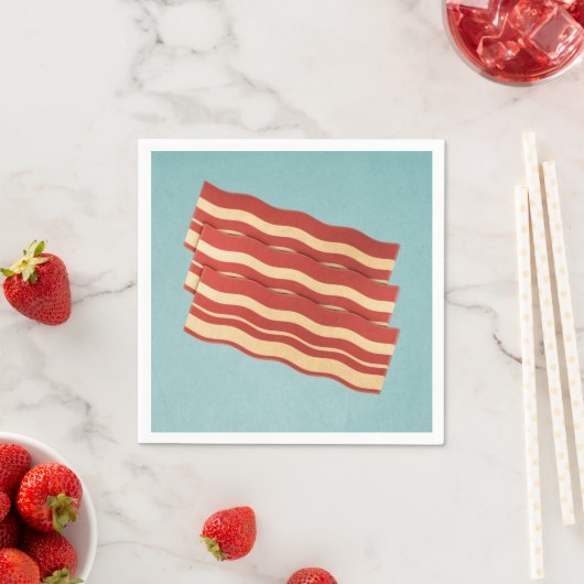 Köstliches Retro-Bacon Serviette (Beispiel)