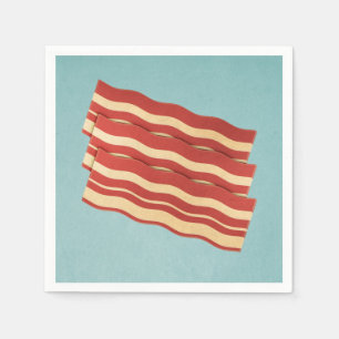 Köstliches Retro-Bacon Serviette