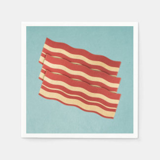 Köstliches Retro-Bacon Serviette