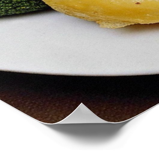 Köstliches Roastbeef Poster (Ecke)