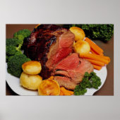 Köstliches Roastbeef Poster (Vorne)