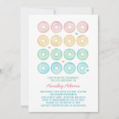 Köstliches Schaumgummiring-Geburtstags-Party Einladung (Vorderseite)