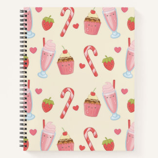 Köstliches & Sweet Kawaii Spiral Notebook Notizblock