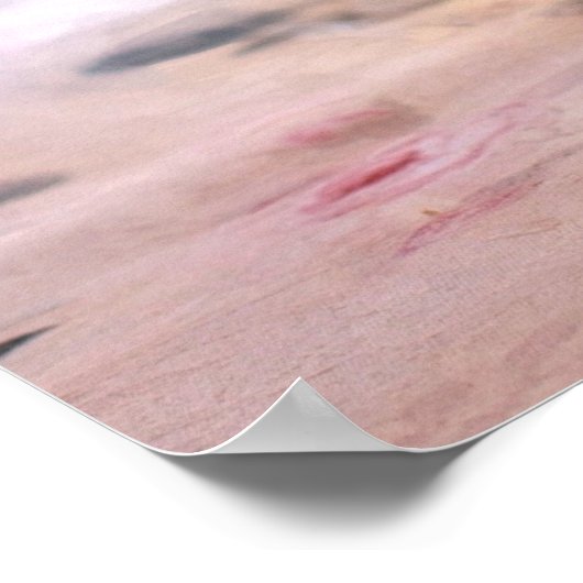 Köstliches Tee Party Rosa Blume und Limonengetränk Poster (Ecke)