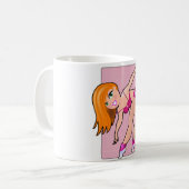 Köstliches Trainings-Mädchen Kaffeetasse (Vorderseite Links)