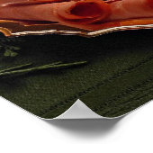 Köstliches U-Boot Sandwich mit Fleisch und Käse Poster (Ecke)