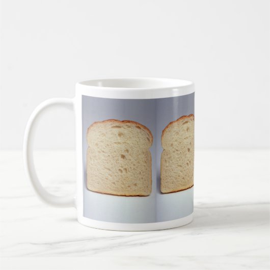 Köstliches weißes Brot Kaffeetasse (Links)