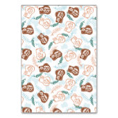 Köstliches Weizenbrotmuster Tischnummer (Vorderseite)