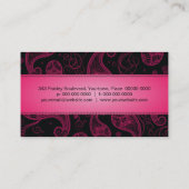 Kostspielig Paisley-Visitenkarte Visitenkarte (Rückseite)