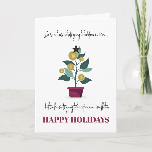 Kostspielige Jahr lustig Sarcastic Weihnachtskarte Karte (Vorderseite)