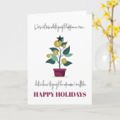 Kostspielige Jahr lustig Sarcastic Weihnachtskarte Karte (Gelbe Blume)