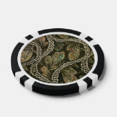 Kostüm (1938) Leaf-Pflanze Abstraktes Muster Pokerchips (Einzeln)