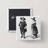 Kostüm der Pilger Button (Vorne & Hinten)