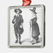 Kostüm der Pilger Ornament Aus Metall (Links)