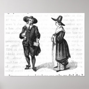 Kostüm der Pilger Poster