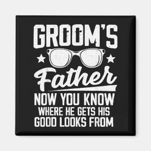 Kostüm des Bräutigamvaters Dad Hochzeit Junggesell Magnet