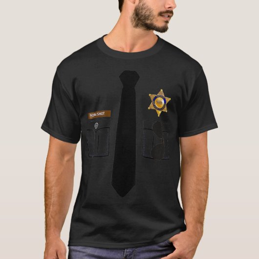 Kostüm des Gefängniswärters T-Shirt (Vorderseite)