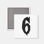 Kostüm-Duo 67 Six Seven Meme Lustig Magnet (Vorderseite/Rückseite)