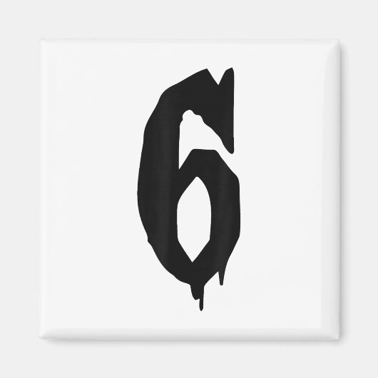 Kostüm-Duo 67 Six Seven Meme Lustig Magnet (Vorne)