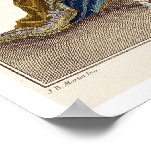 Kostüm für Apollo in der Oper 'Phaethon', Grav Poster (Ecke)