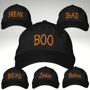 Kostüm für das Halloween-Party mit bestickter Hat Bestickte Baseballkappe
