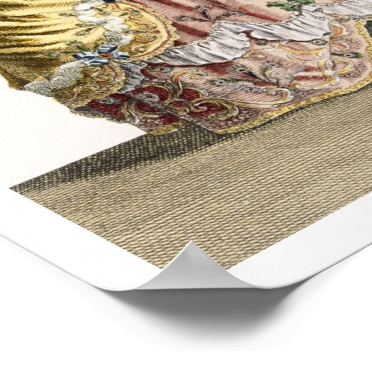 Kostüm für die Königin der Sylphen im Ballett Poster (Ecke)