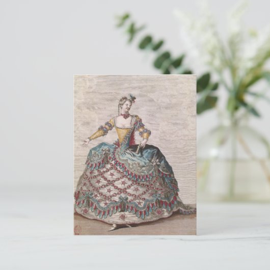 Kostüm für eine indische Frau Postkarte (Stehend Vorderseite)