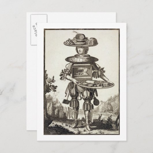 Kostüm für eine Konditorei, Pub von Gerard Valck ( Postkarte (Vorne/Hinten)