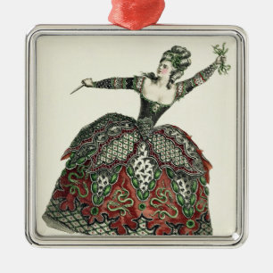 Kostüm für eine Wut in "Iphigenia in Tauris" und Silbernes Ornament