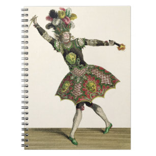 Kostüm für einen Dämon "in Armide", "in der Notizblock