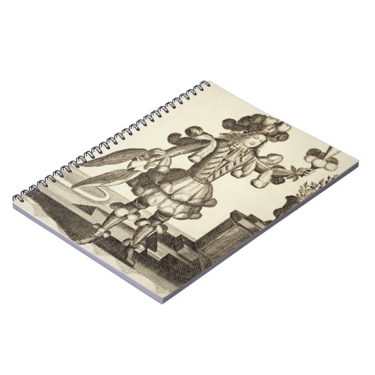 Kostüm für einen Feder-Händler, Kneipe. durch Notizblock (Linke Seite)