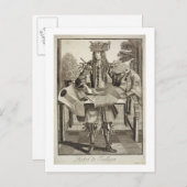 Kostüm für einen Schneider, Pub. von Gerard Valck Postkarte (Vorne/Hinten)