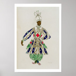 Kostüm für einen "Schwarzen", von Aladdin, 1916 Poster