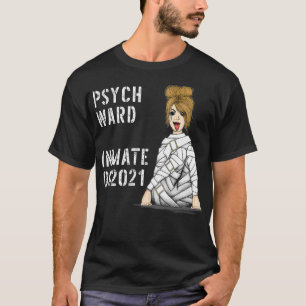 Kostüm für Frauen in der Psychiatrie Insassin Gefä T-Shirt