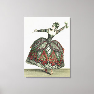 Kostüm für Furcht in 'Iphigenia in Tauris' und se Leinwanddruck