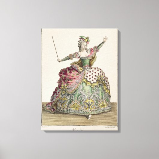 Kostüm für Medea in der Oper "Jason and Medea" Leinwanddruck (Vorderseite)