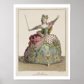 Kostüm für Medea in der Oper "Jason and Medea" Poster (Vorne)