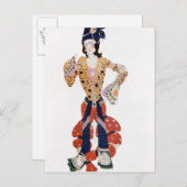 Kostüm für Nijinsky im Ballett Postkarte (Vorne/Hinten)