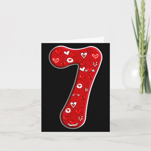 Kostüm für Paare Duo 67 Meme Six Seven Nummer 7 Va Karte (Vorderseite)
