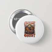 Kostüm Geist Skelett Friedhof Mond Halloween Button (Vorne & Hinten)