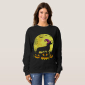 Kostüm Halloween-Dackel Sweatshirt (Vorne ganz)