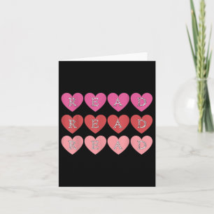 Kostüm Lesen Sie Niedlich Hearts Valentinstag Lehr Karte