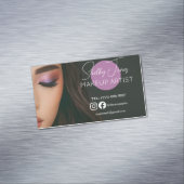Kostüm Makeup Artist MUA Foto Magnetische Visitenkarte (Beispiel)