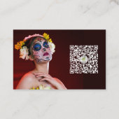 Kostüm Makeup Artist MUA Foto Visitenkarte (Rückseite)