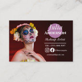 Kostüm Makeup Artist MUA Foto Visitenkarte (Vorderseite)