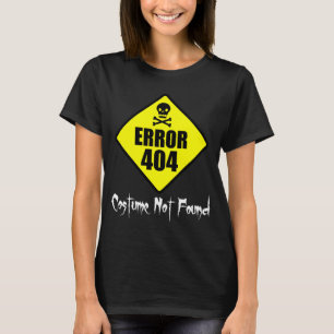 Kostüm nicht gefundenes Halloween des Fehler-404 T-Shirt