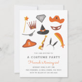 Kostüm Party Kindergeburtstag Party Halloween 2002 Einladung (Vorderseite)