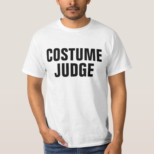 Kostüm-Richter-lustiges Halloween-Party T-Shirt (Vorderseite)