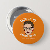 Kostüm Ruth Bader Ginsburg Halloween - ich könnte Button (Vorne & Hinten)