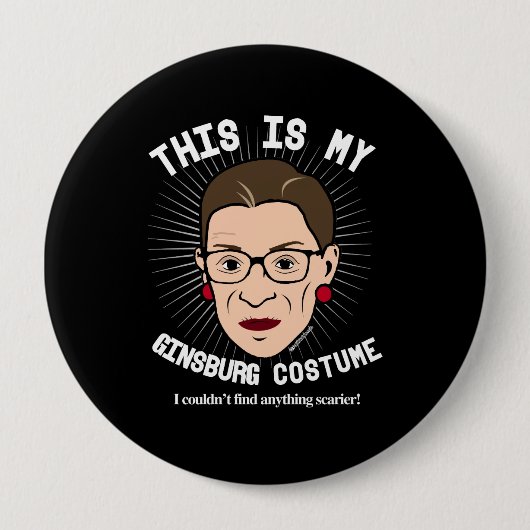 Kostüm Ruth Bader Ginsburg Halloween - ich könnte Button (Vorderseite)